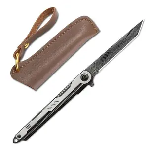 Feather Folding Pocket Outdoor Camping Survival Light weight Pocket Knife With Glass Breaker