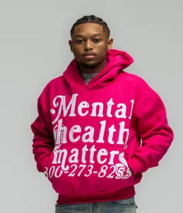 Mental Health Matters Hoodie - Pink Mental Health Matters Hoodie - Pink