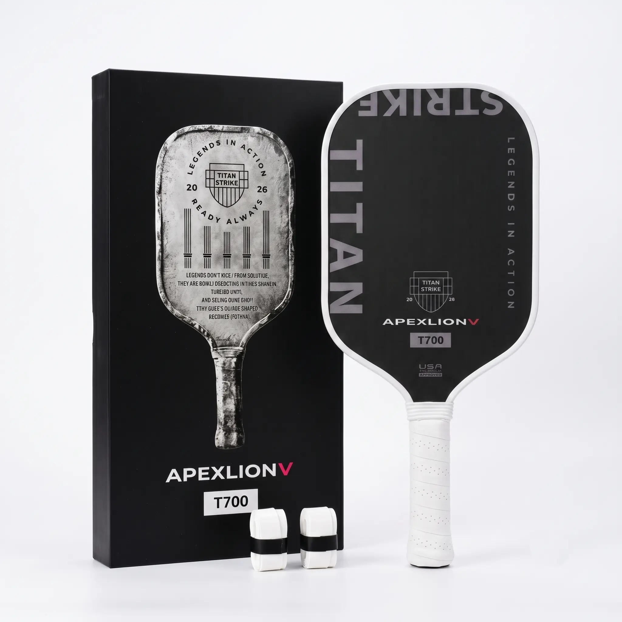 ApexlionV TitanSpirit Pickleball Paddle - T700 Carbon Fiber Surface, 16MM Honeycomb Core, 7.8-8.1 oz Weight, Enhanced Stability & Control for Paddle Tennis