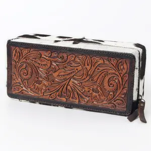 American Darling Jewelry Case Hair-On Genuine Leather Women Bag Western Handbag Purse | Organizer for Travel