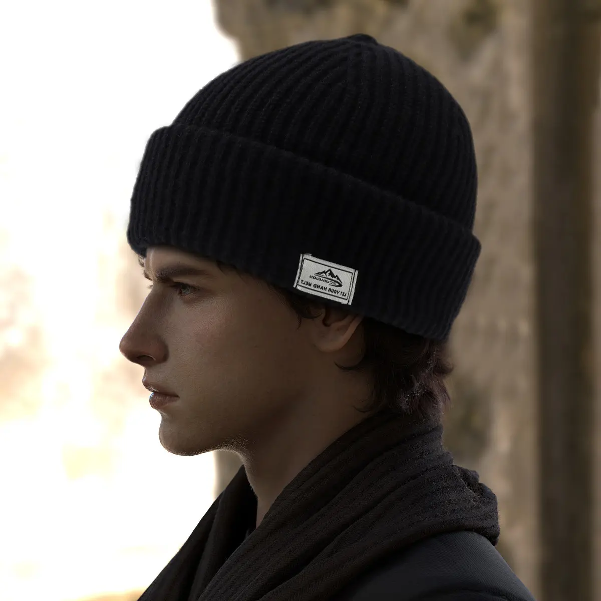 Black [One hat, two wears]