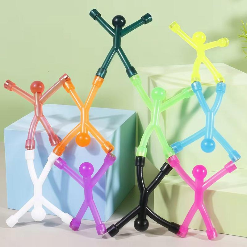 MUNBYN  10PCS Colorful Magnetic People Set – Bendable Magnetic Figures for Kids & Adults, Fun Fridge Magnets and Fidget Toys, Creative Office, Refrigerator & Whiteboard Decorations