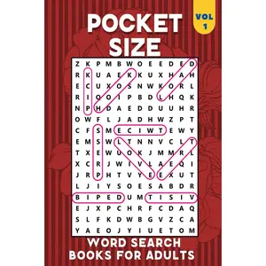 Pocket Size Word Search Books for Adults: 4x6, 102 Puzzles Large font- Easy,Small, Mini,Compact,Travel Size Word Search Puzzle Books for Adults & Kids. Paperback – December 6, 2023