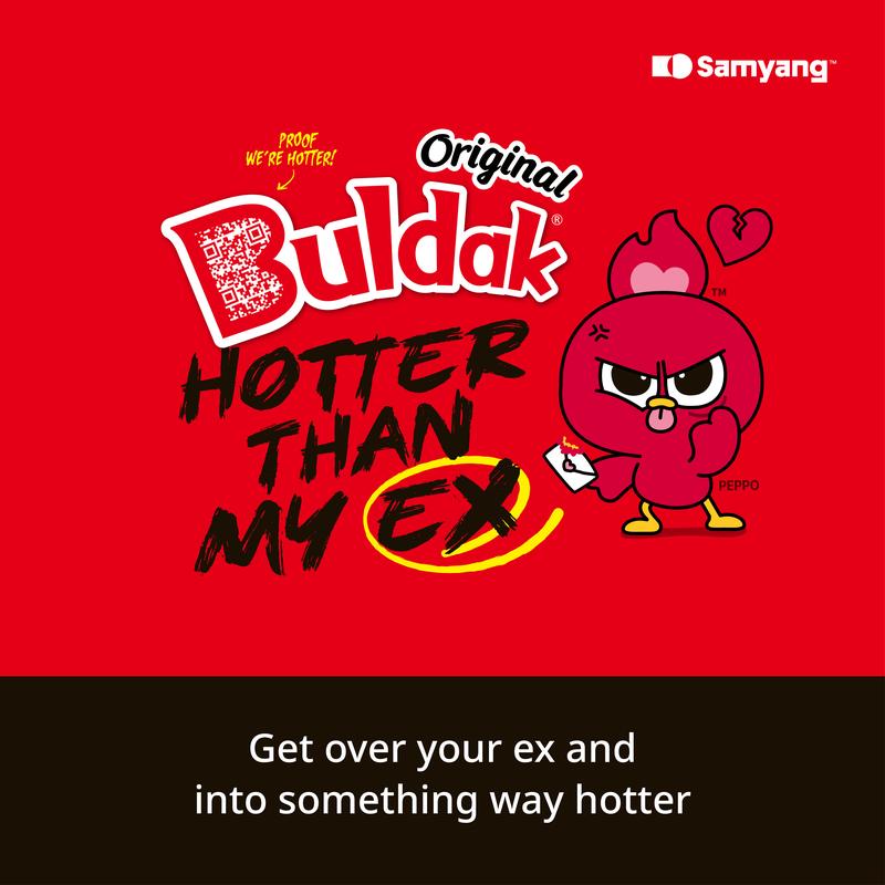 Samyang Buldak Hotter Than My Ex | Original Hot Chicken Spicy Flavor | Korean Instant Ramen Noodle | Big Bowl | Easy Prep | Convenient | 6-Pack | 3.7oz |