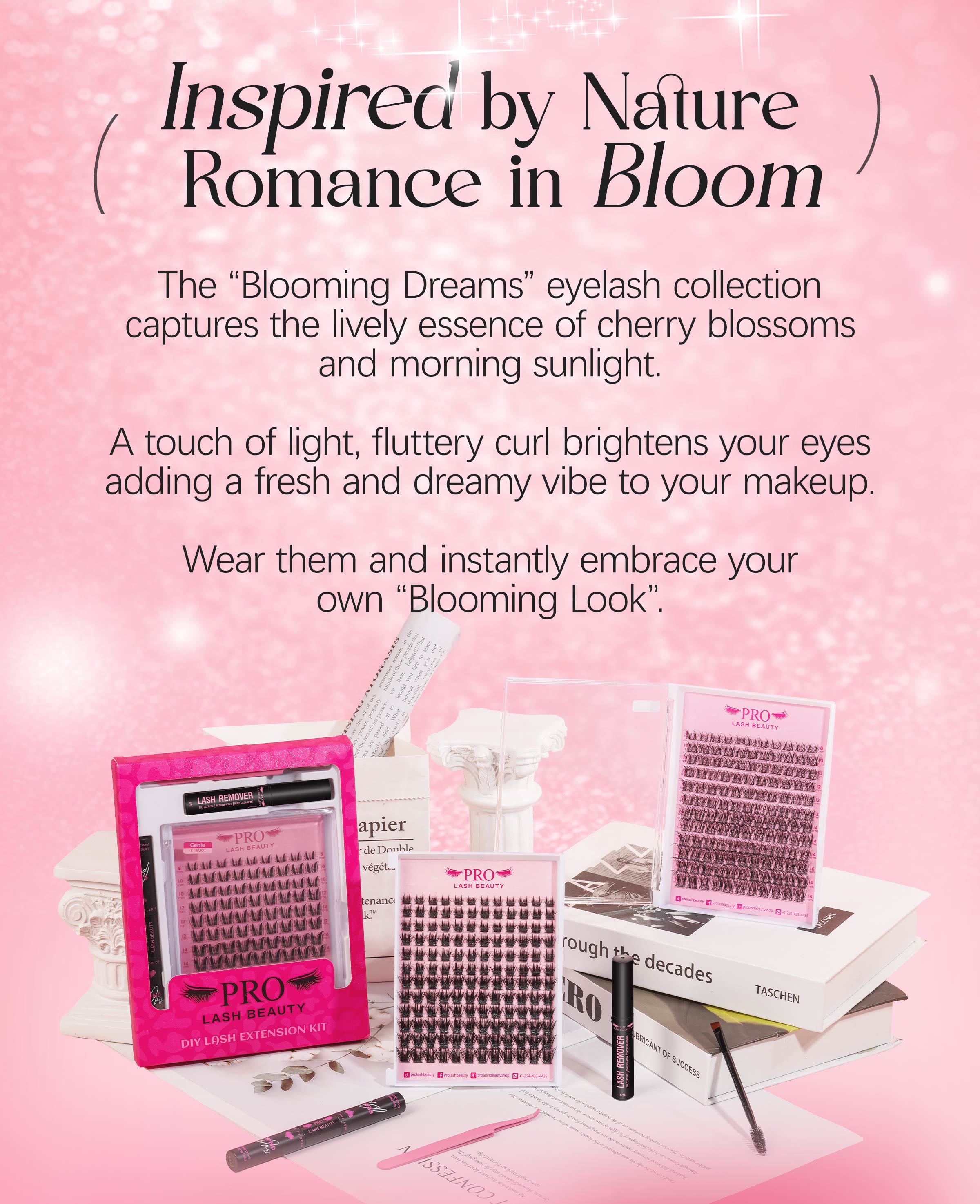 73% Hot Fresh Launch ProLashBeauty Lash Clusters Sunrise Long Lasting Eyelashes Extensions Kit DIY lashes Extensions C D Curl Invisible Band Beginners Manga Lashes Tweezer & Glue & Remover all in one for DIY Eyelash at Home TikTokShopBlackFriday