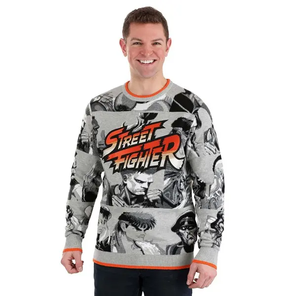 Adult Street Fighter Sweater, Tops, Acrylic