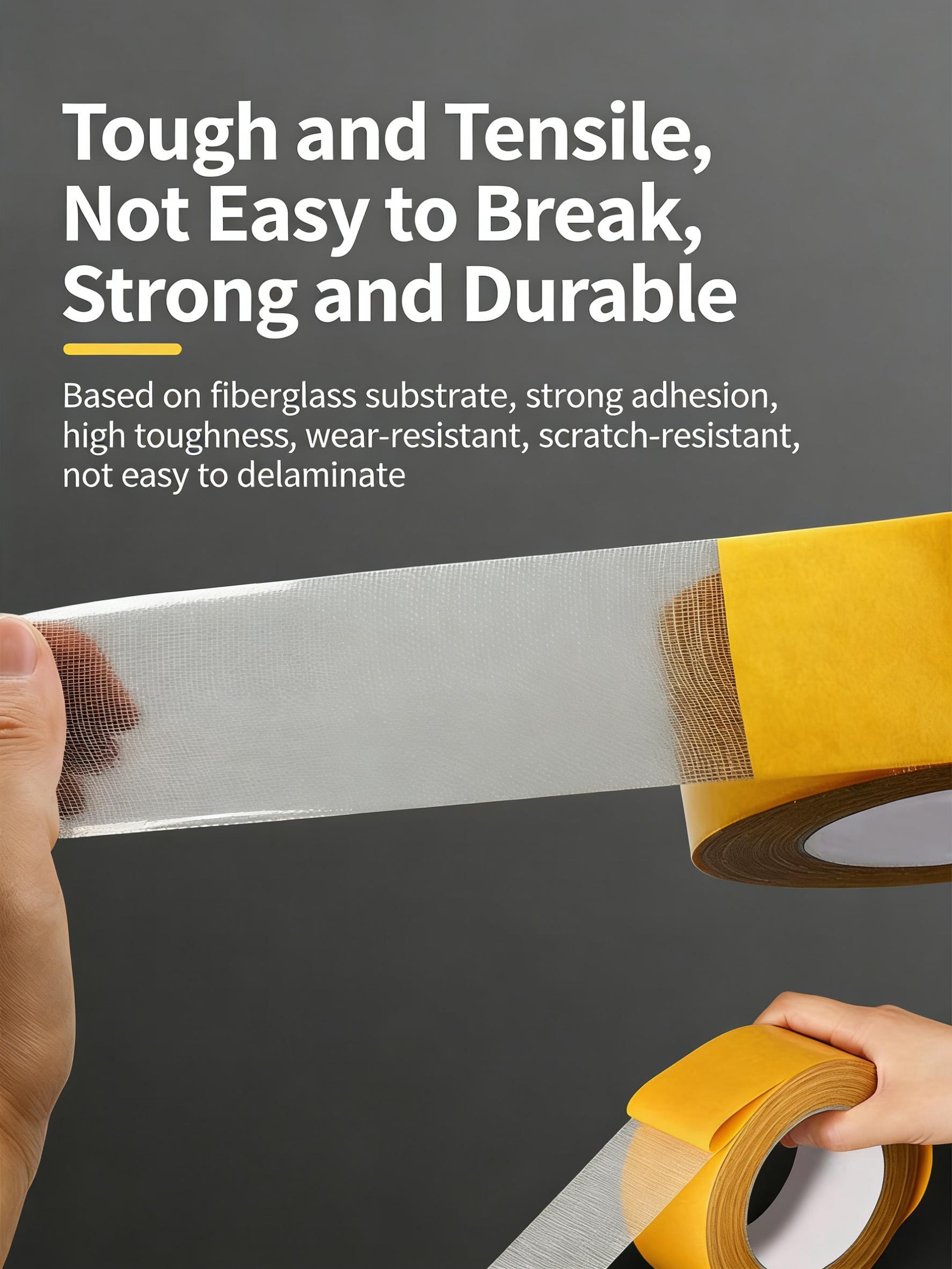 Heavy-Duty Double Sided Tape, Strong Adhesive, Waterproof & Removable, No Residue, Ideal for Carpet, Wallpaper, Balloons & Home Use Heavy-Duty Double Sided Tape, Strong Adhesive, Waterproof & Removable, No Residue, Ideal for Carpet, Wallpaper, Balloons & Home Use