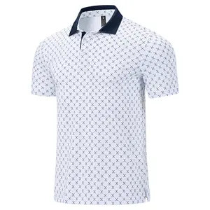 GOPUNE Men's Classic Polo Shirts Short Sleeve 3-Button Fashion Golf Polo Moisture Wicking Athletic Tennis T-Shirts Casual Contrast Collared Work Printed Polo Shirts Sports Tops #SpringFresh