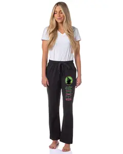 Wicked Women's Movie Film Elphaba Silhouette Logo Pajama Pants For Adults