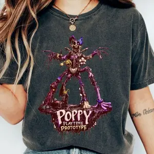 The Prototype Poppy Playtime T-Shirt The First Creation, Poppy Playtime Sweatshirt, Poppy Playtime Hoodie, Huggy Wuggy, Lily Lovebraids 4