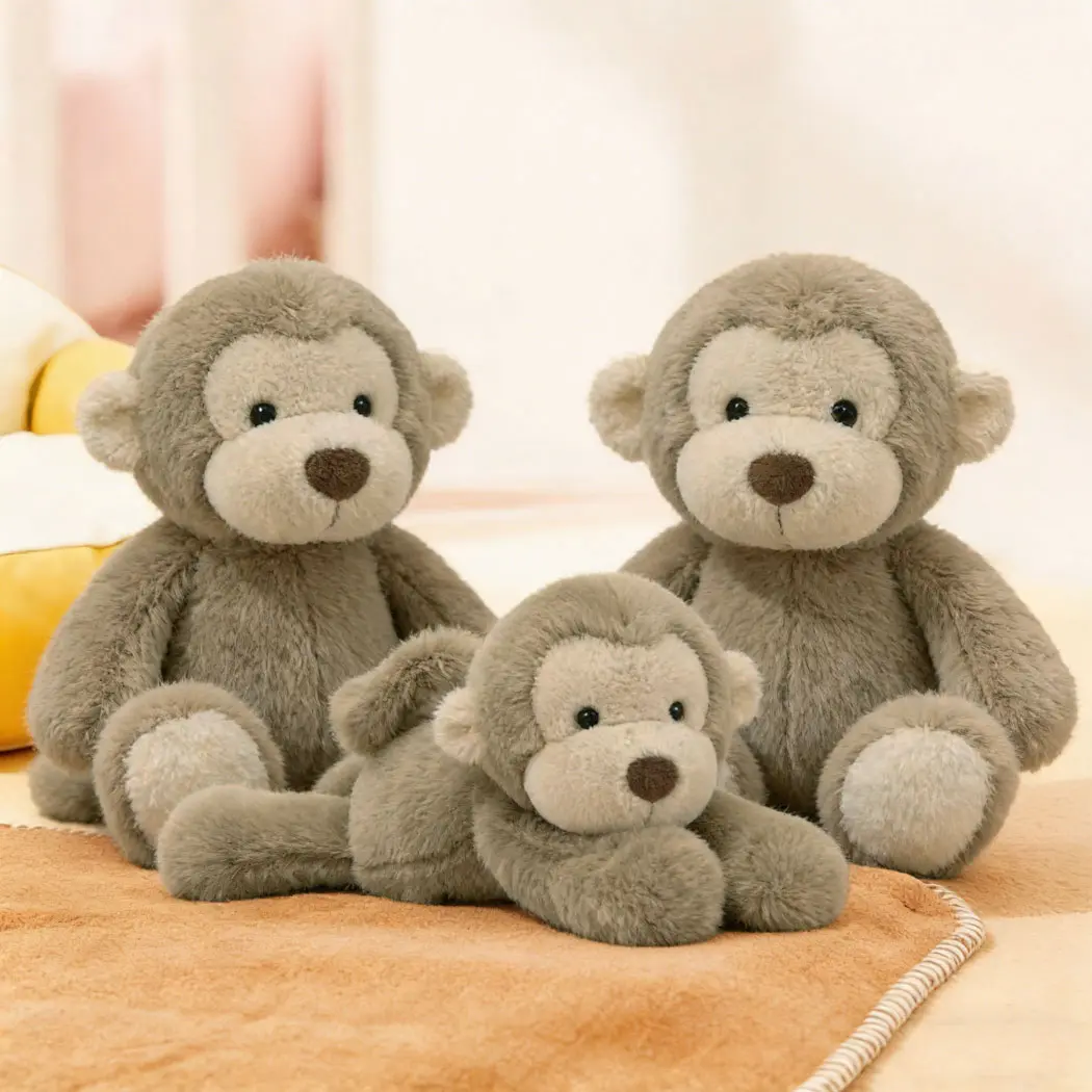 2026 Easter Must Have 11.81in Monkey Plush Stuffed Animal Birthday Gift for Kids Home Decor plushies stuffed animal stuffed animal plushies  monkey stuffed animal easter gifts for kids