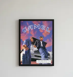 [40% Sale Off] Joe Camel Poster | 90s Vintage Aesthetic | Cigarette Advertisement - [unframed]