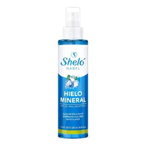 Shelo NABEL Hielo Mineral Spray for Cooling Pain Relief, 2% Menthol and 3% Camphor, 265ml - Body Care Oil