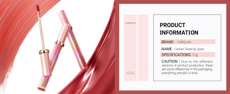 CARSLAN Matte Liquid Lipstick Long Lasting Highly Pigmented Lip Color Make Up For Women Lightweight Smooth Summer Full Coverage Lipgloss Makeup Carlan Sweet Kiss Smudgeproof