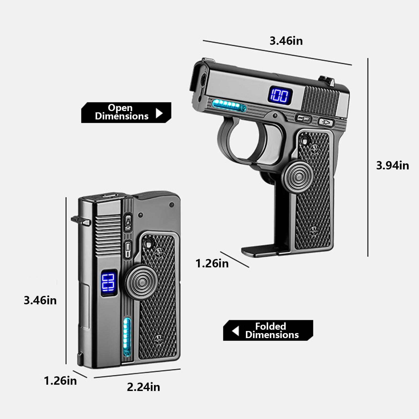 [Excludes Gas] Elegant Windproof Lighter, Multi-Functional Adjustable Flame Lighter, Durable Spinning Top Design, Home Candle Lighting & Outdoor Camping Essential, Creative Birthday Anniversary Gift