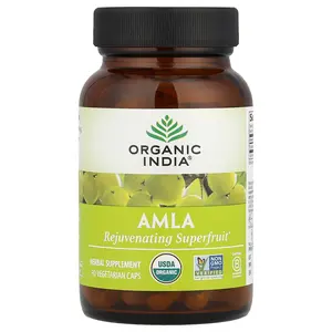 Organic India Amla, 90 Vegetarian Caps (500 mg per Capsule)