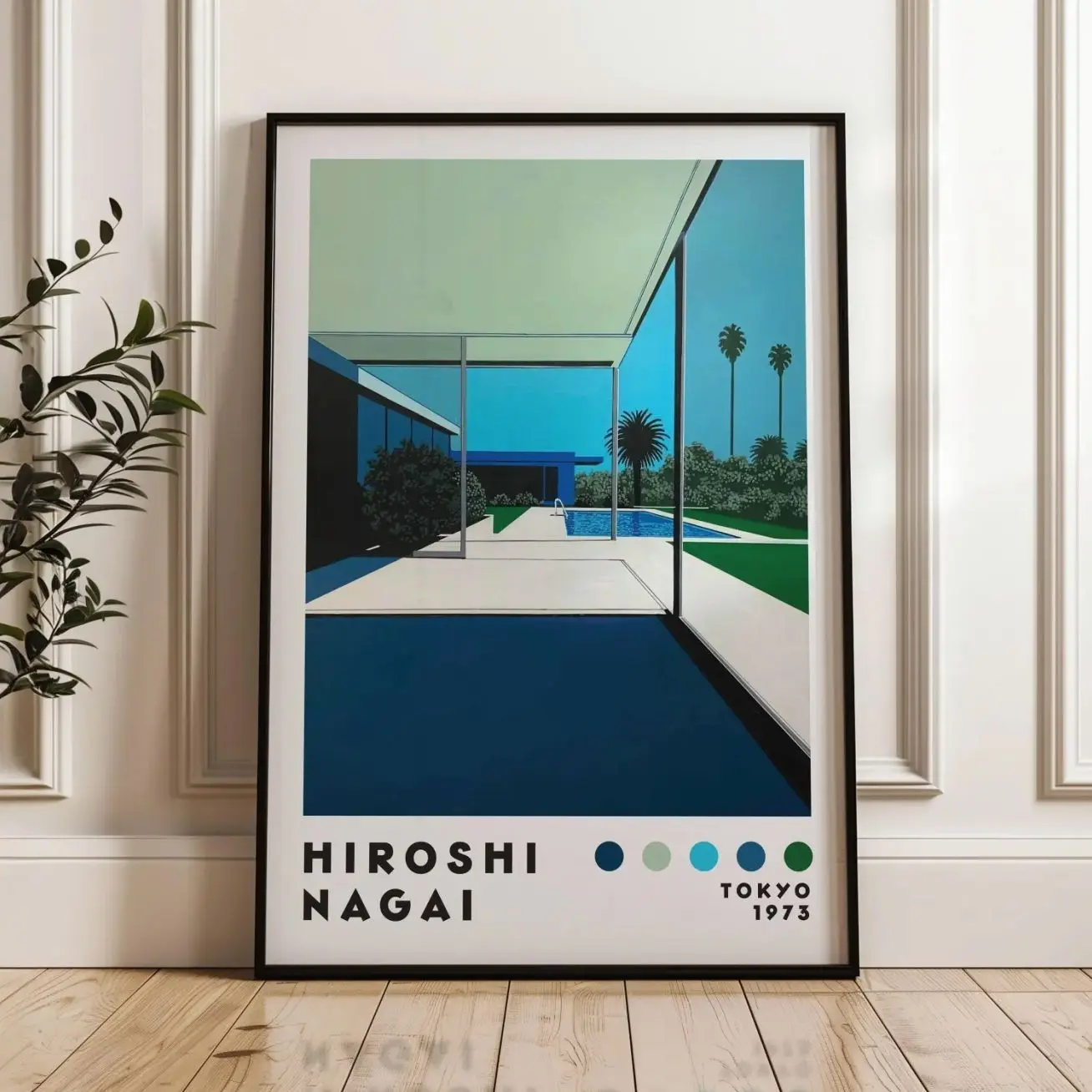 Hiroshi Nagai Art Poster, Vaporwave Print, Minimalist Poster, Modern Art Print, Japanese Art Print, Japanese City Pop, Home Decor A