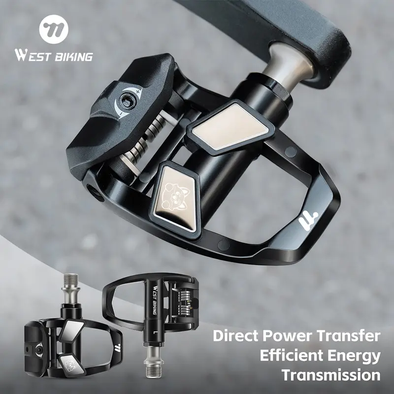 WESTBIKING Low-friction 3-bearing road bicycle, pedal-less, high-strength nylon glass fiber, smooth road bicycle pedal