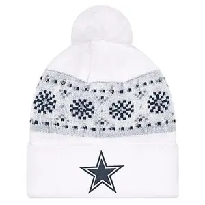 Football Fan Shop Officially Licensed Dallas Cowboys NFL Holiday Sweater Light Up Beanie