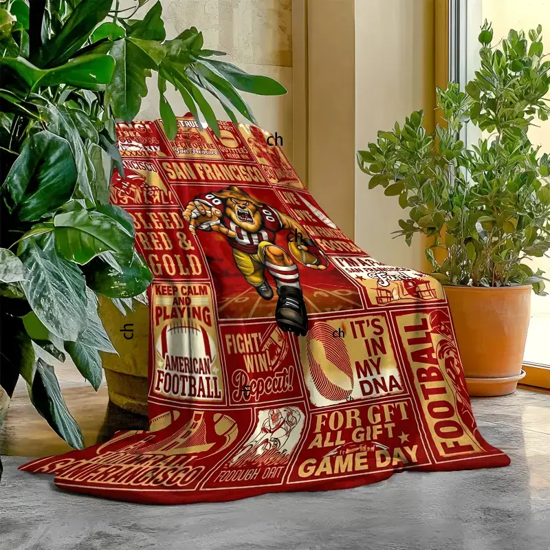 Limited-time offer!University of California, Berkeley team brand blanket - 30x40 inches, ultra soft, lightweight and warm, perfect for naps, featuring a football spirit pattern, an ideal choice for outdoor gatherings, campfires, and barbecue parties, and