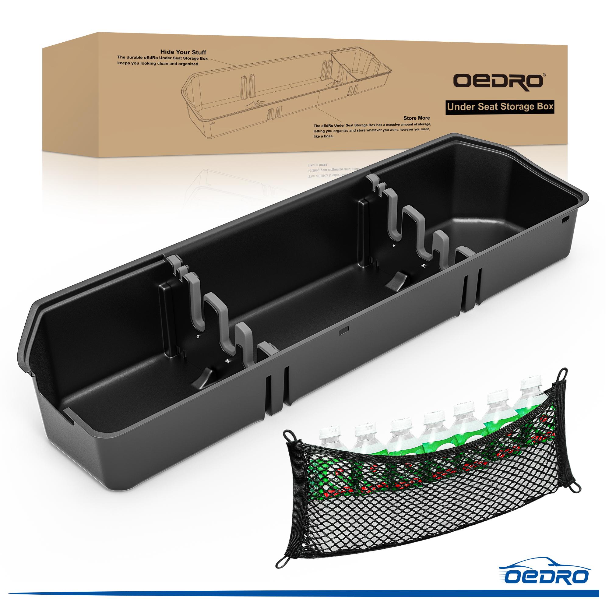 OEDRO Underseat Storage for 2015-2026 Ford F150 SuperCrew/Crew Cab, 2017-2026 F-250/350/450/550 Super Duty, Upgraded Rear F-150 Under Seat Storage Truck Organizer Tool Box