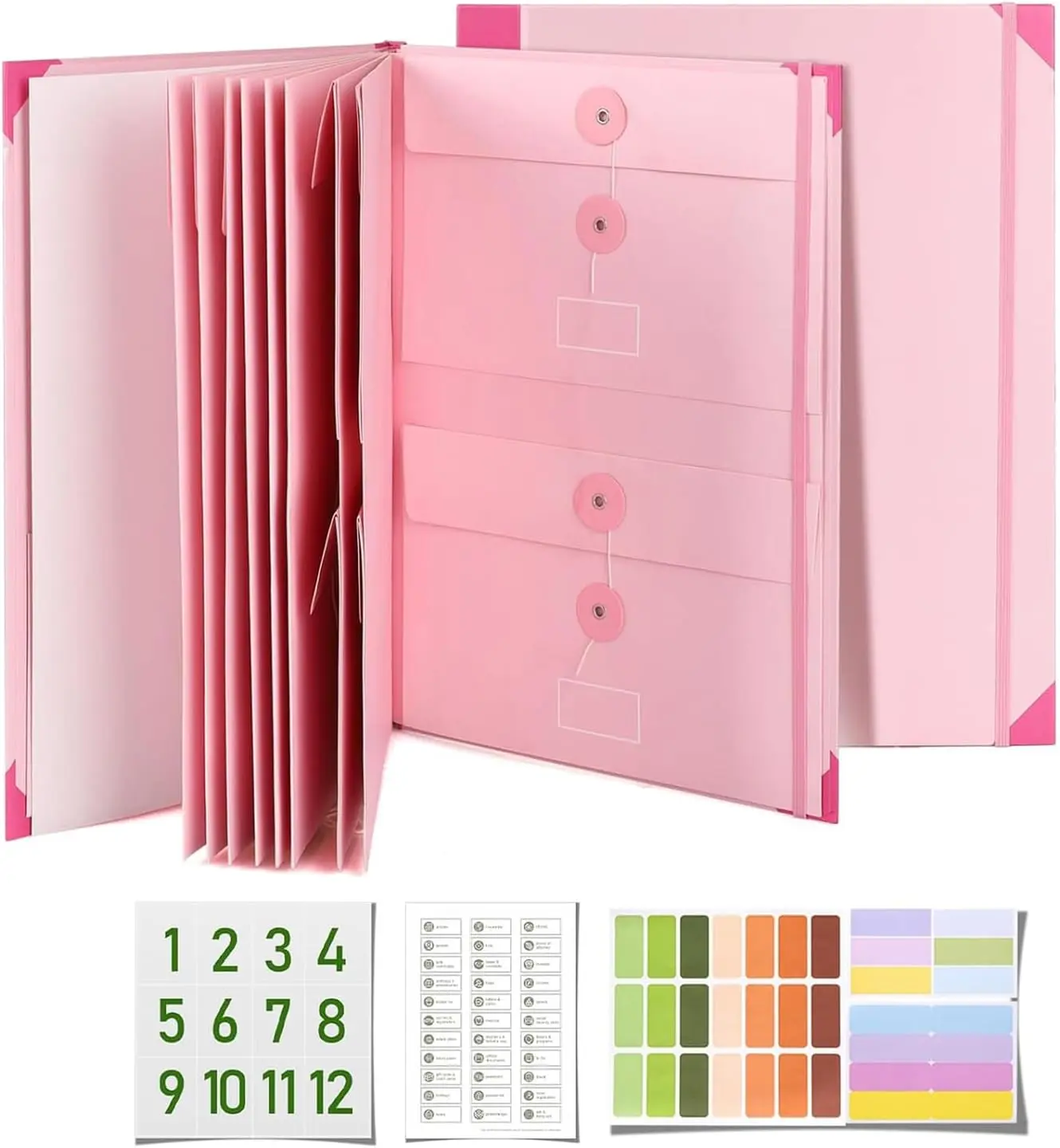 Important Document Organizer Binder – Home File Organization System with Labeled Tabs & Pockets, Family Records Storage for Passports, Birth Certificates, Insurance Documents, Legal Papers, Medical Records and Emergency Information