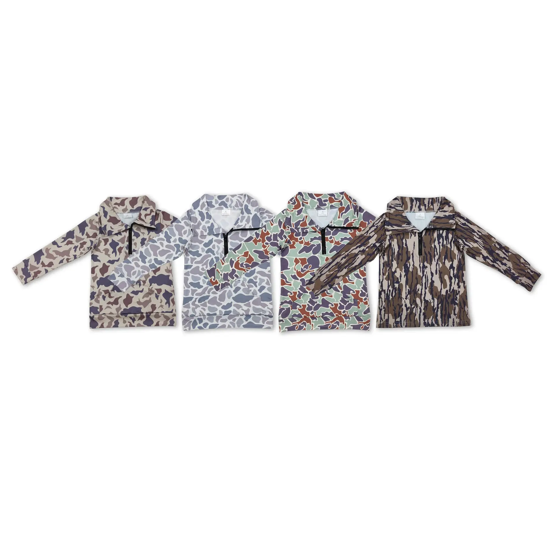 Toddler Boys' Casual Cozy Sweatshirt - Long-Sleeve Hunting Camo Pullover Top, Soft Cotton Blend for Fall Season, Boys Clothing, Toddler Boys Clothing