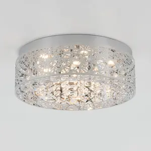 Crystal Nest LED flush mount