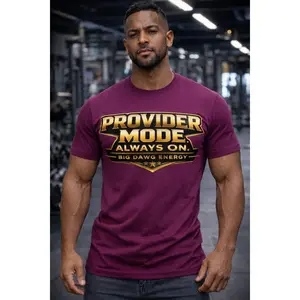 Provider Mode Always On T-shirt | Big Dawg Energy Graphic Tee