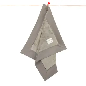 Gray Plush Security Blanket