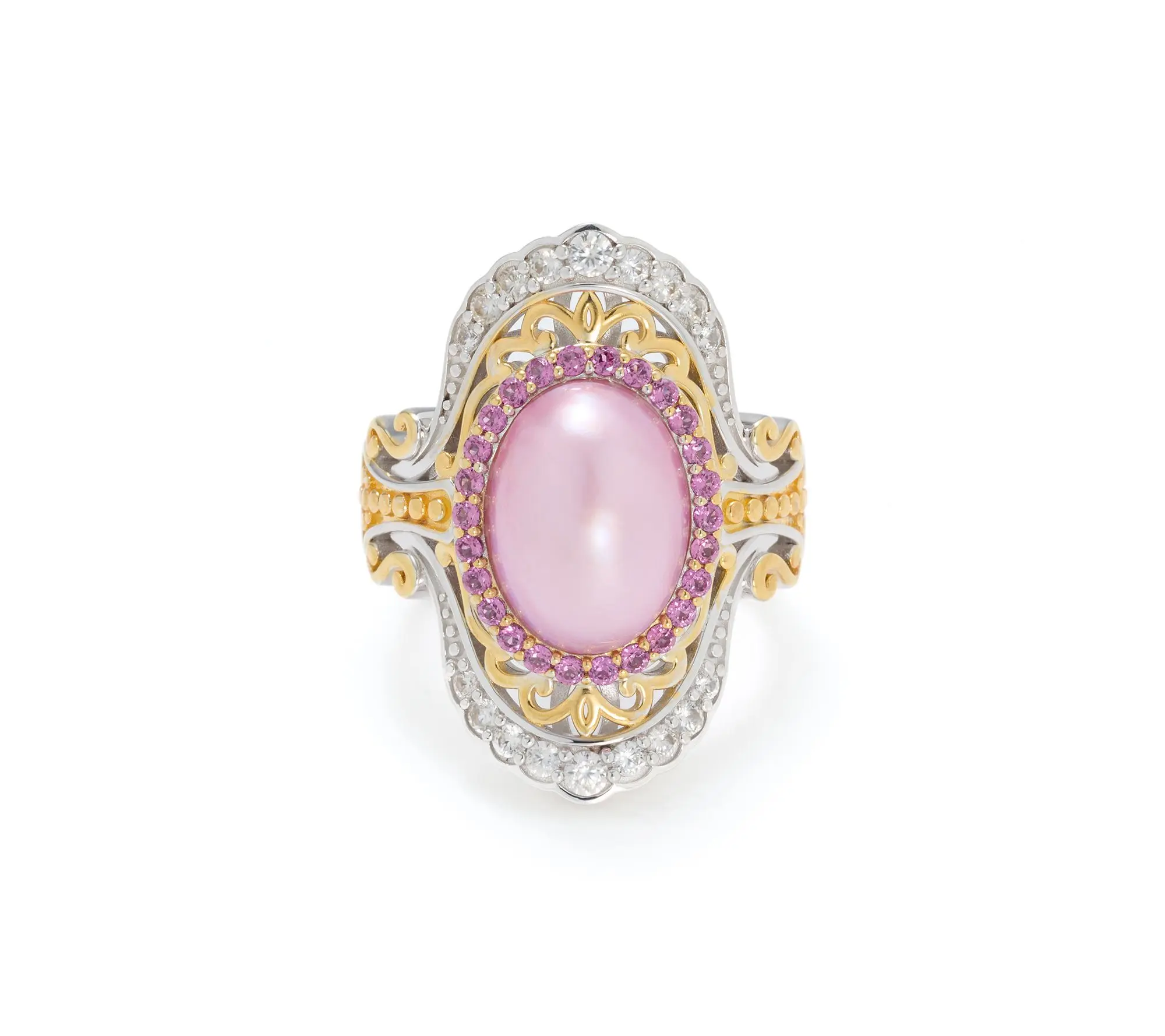 Dallas Prince Pink Mabe Pearl Ring