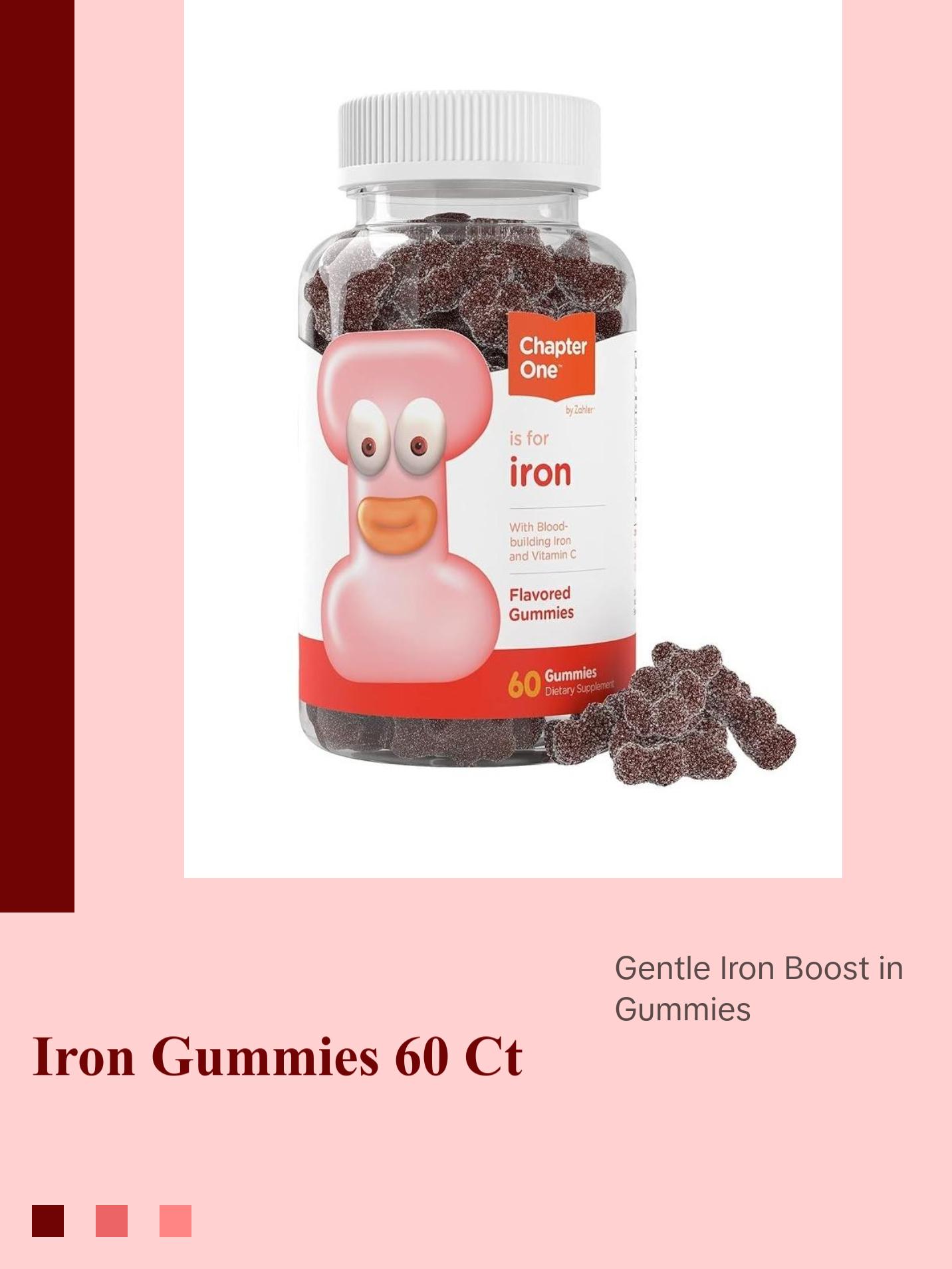 Zahler Iron Gummies with Vitamin C - 60 Count - Kosher Iron Supplement for Women Men & Kids - Gentle on Stomach Non-GMO Natural Dietary Healthcare Zahler Iron Gummies with Vitamin C - 60 Count - Kosher Iron Supplement for Women Men & Kids - Gentle on Stomach Non-GMO Natural Dietary Healthcare
