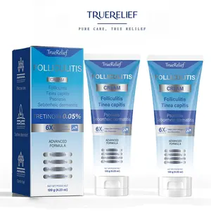 TrueRelief Folliculitis Care Cream Gentle Botanical Formula for Scalp Face Body and Butt Calms Bumps Soothes Skin and Supports Clear Looking Skin 120g