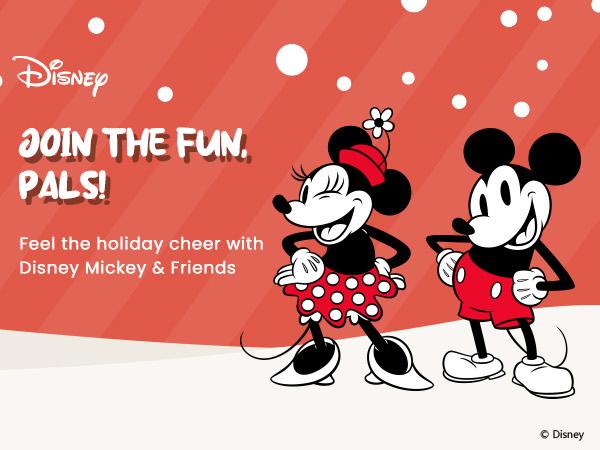 PatPat Disney Baby Girl Dress Mickey & Friends Print with Bow Holiday Outfit for Photos Festive Mickey & Friends Print Dress，easter