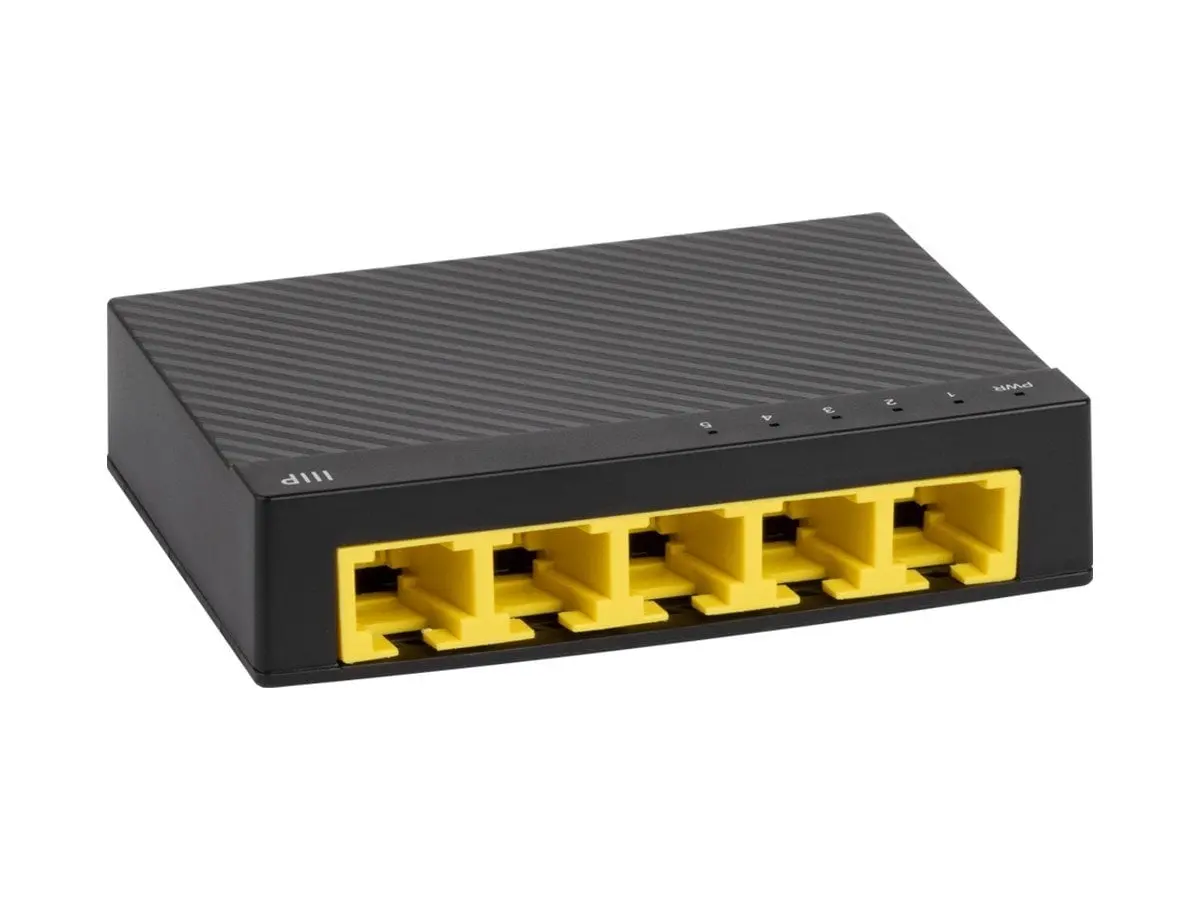 Monoprice 41712 5-Port 10-100-1000 Mbps Gigabit Ethernet Unmanaged Switch