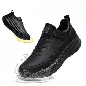 Chef's shoes, work shoes, anti slip, waterproof, oil proof, professional kitchen and work odor proof, comfortable, black stain resistant, easy to put on and take off, no need for straps, wide toe