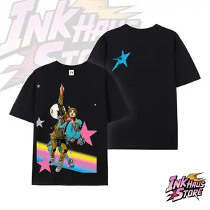 Josuke Higashikata and Yasuho Hirose (JoJo's Bizarre Adventure Part 8: Gospel of JoJo) -- Short-sleeved cotton unisex casual T-shirt