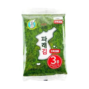 SG Food Korean Roasted Seaweed Snacks - 3 Packs, 60g - Savory Gim for Instant Snacking