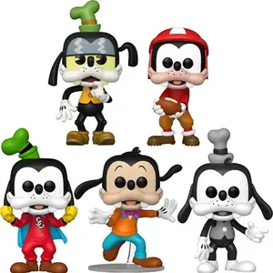 Funko Pop! Mickey and Friends Goofy Funko Pop! Vinyl figure Set of 5 Characters with Unique Outfits and Expressions