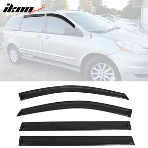 Visor Window for Toyota Sienna 2004-2010 Rain Guard Slim Style Smoke Acrylic