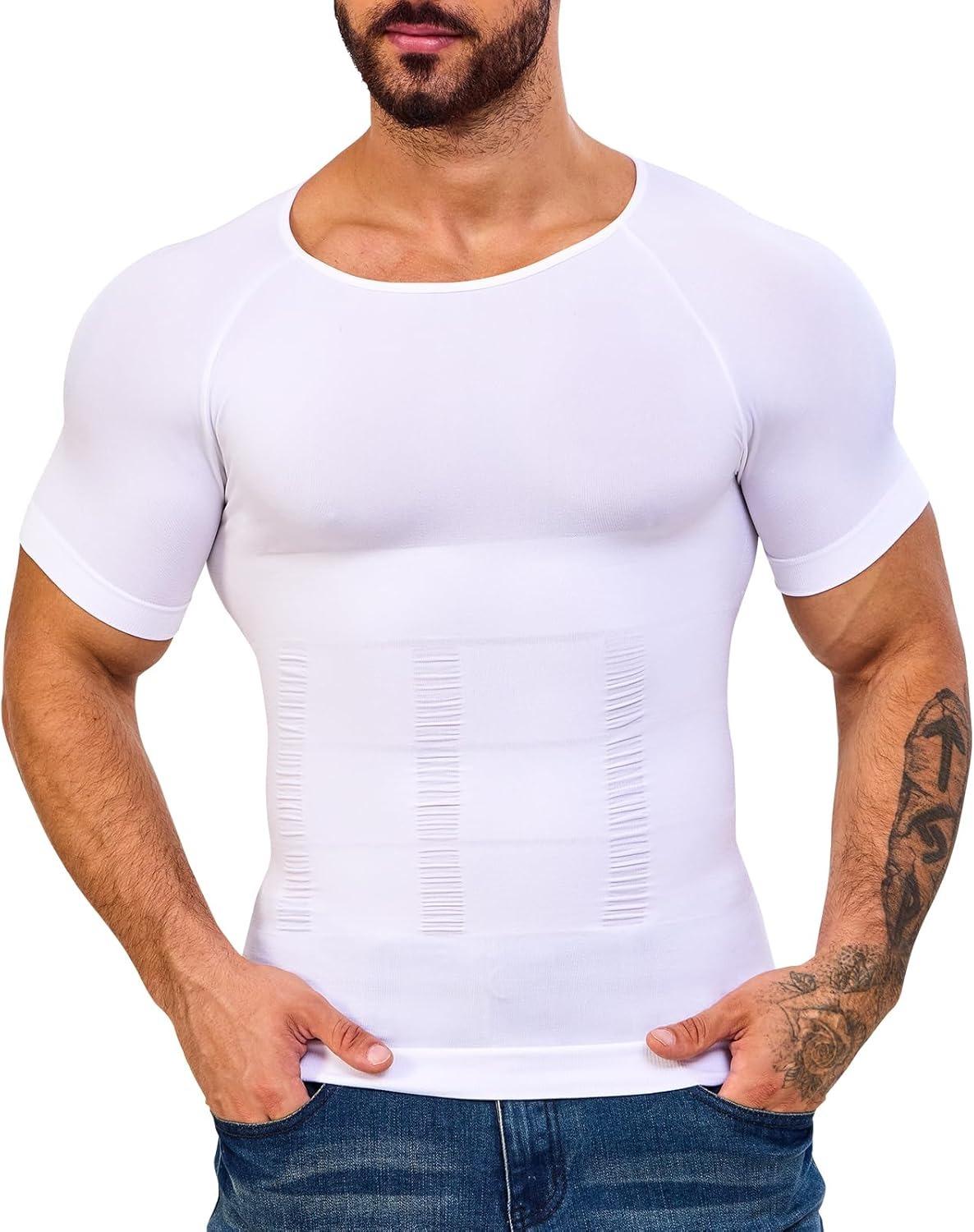 1/2/3/4 Pack Menswear Compression Body Shaper Shapewear Stretchy Short Sleeve Shirt Breathable Lightweight Comfy Workout Tank Top Sports Vest Fitness Tee Gym Exercise Activewear Elastic Formal Fabric Casual Natural Dress Soft Mesh 1/2/3/4 Pack Menswear Compression Body Shaper Shapewear Stretchy Short Sleeve Shirt Breathable Lightweight Comfy Workout Tank Top Sports Vest Fitness Tee Gym Exercise Activewear Elastic Formal Fabric Casual Natural Dress Soft Mesh