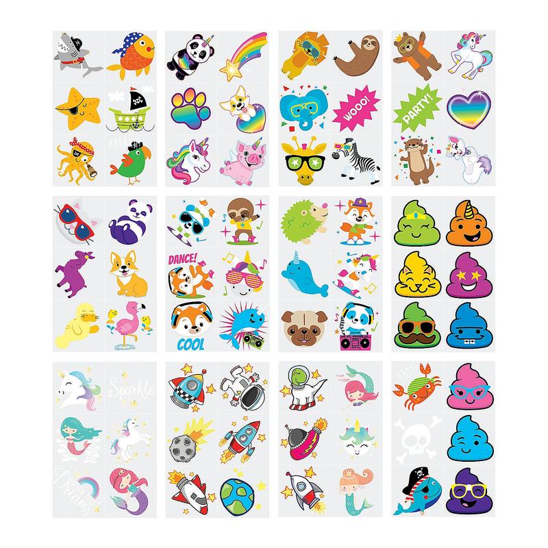 Bulk 340 Pc. Fun Temporary Tattoo Assortment