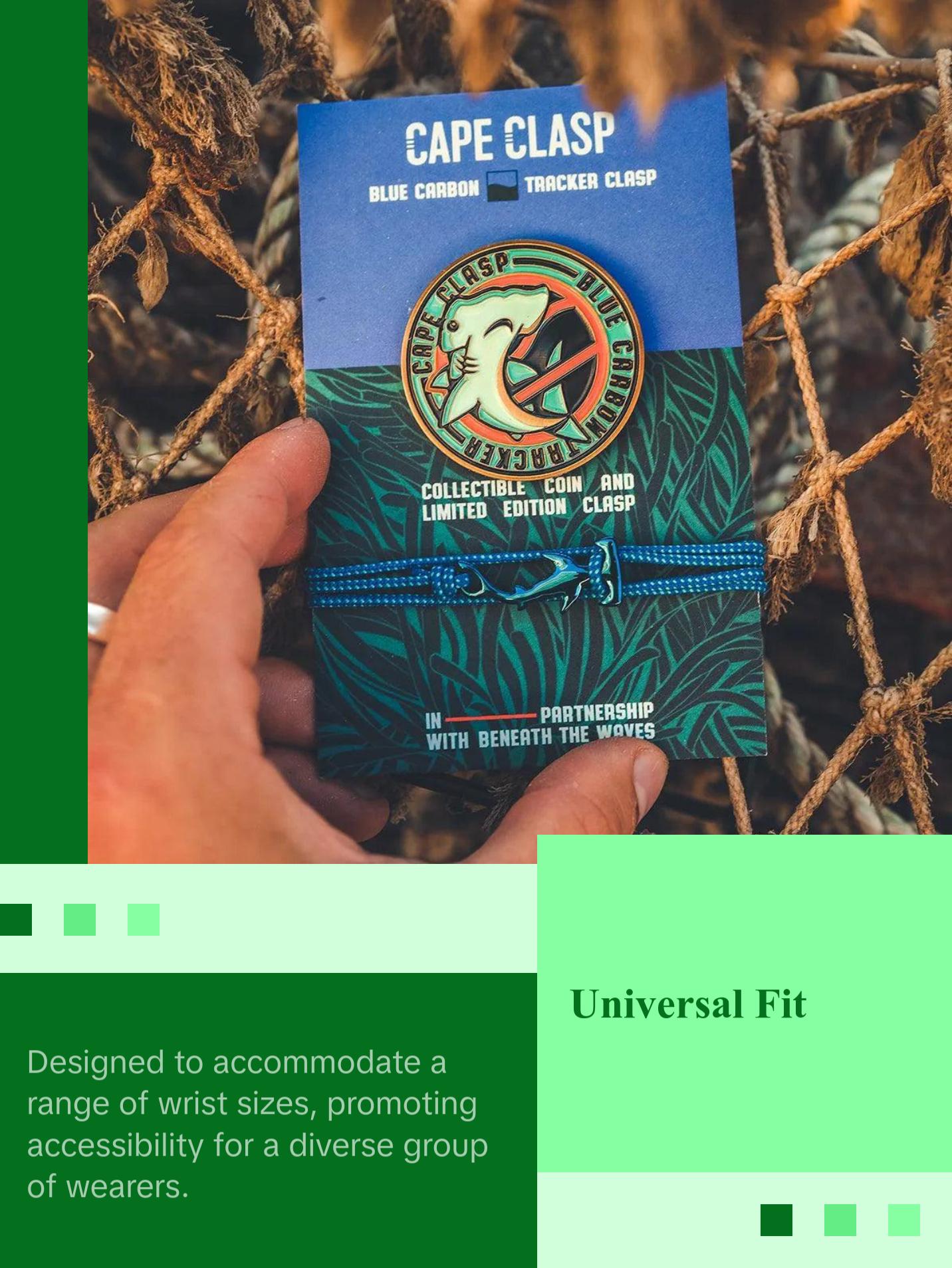 Hammerhead Shark Tracker Bracelet – Real-Time Shark Tracking, Ocean Conservation Jewelry | Cape Clasp