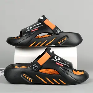 Men’s Summer Outdoor Sandals – New Arrival, Plus Size, Thick Sole, Wear-Resistant, Non-Slip, Odor-Resistant, Soft and Comfortable Casual Slides