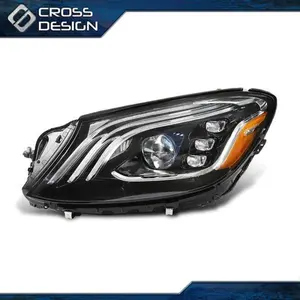 CROSSDESIGN LED Headlight Left Side Fit For 2018-2021 Mercedes Benz S Class W222 S450 S560