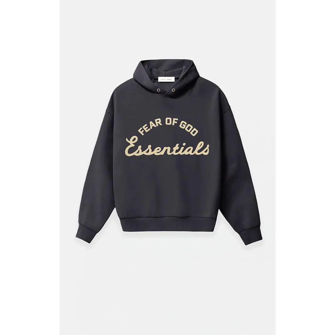 Fear of God ESSENTIALS Men's Faded Black Training '90s Hoodie