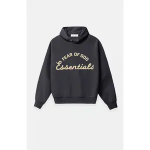 Fear of God ESSENTIALS Men's Faded Black Training '90s Hoodie