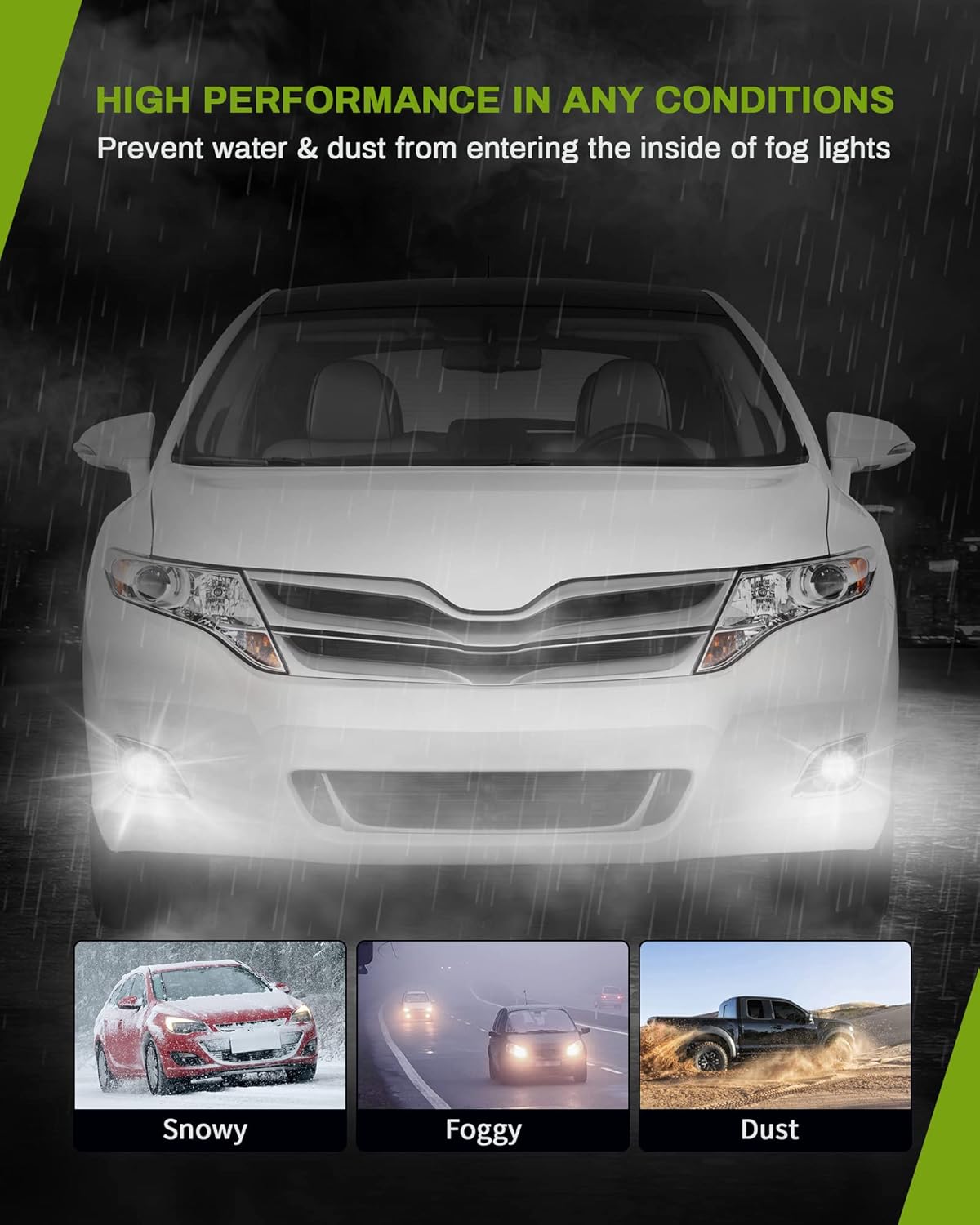 YITAMOTOR LED Fog Lights Compatible with Toyota 2010-2012 Prius /2007-2014 Yaris/2006-2012 RAV4/2009-2014 Venza/2007-2008 Solara/2009-2012 Matrix/2011-2014 Sienna Automotive Car Accessories YITAMOTOR LED Fog Lights Compatible with Toyota 2010-2012 Prius /2007-2014 Yaris/2006-2012 RAV4/2009-2014 Venza/2007-2008 Solara/2009-2012 Matrix/2011-2014 Sienna Automotive Car Accessories