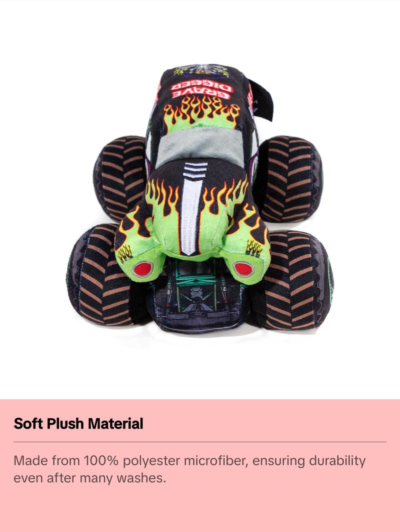 Jay Franco Monster Jam Grave Digger Plush Stuffed Pillow Buddy