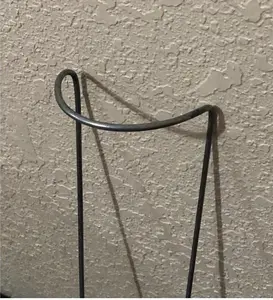 14" Galvanized Metal Half Hoop Plant Supports - Garden Stakes for Small Plants and Flowers - Set of 6 - USA Made